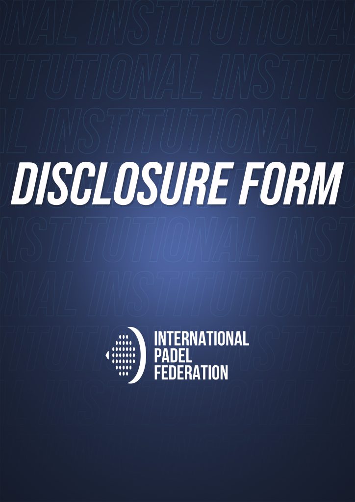DISCLOSURE FORM